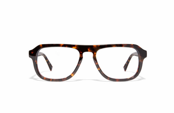 Image of Cheeterz Club eyewear. Photo of retro rectangle eyeglasses with clear lenses and blue light blocking technology. The frames are medium width with golden and honey brown color. Suitable for round, oval, and oblong face shapes. These glasses can be used as reading glasses with blue light glasses.